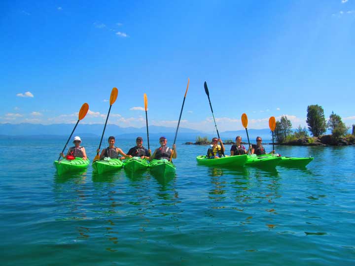 team kayak tour